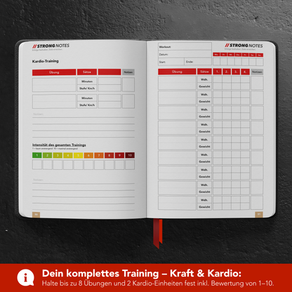 StrongNotes® Trainingsnotizbuch